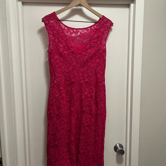 Floral Lace Cocktail Dress - Picture 2 of 4